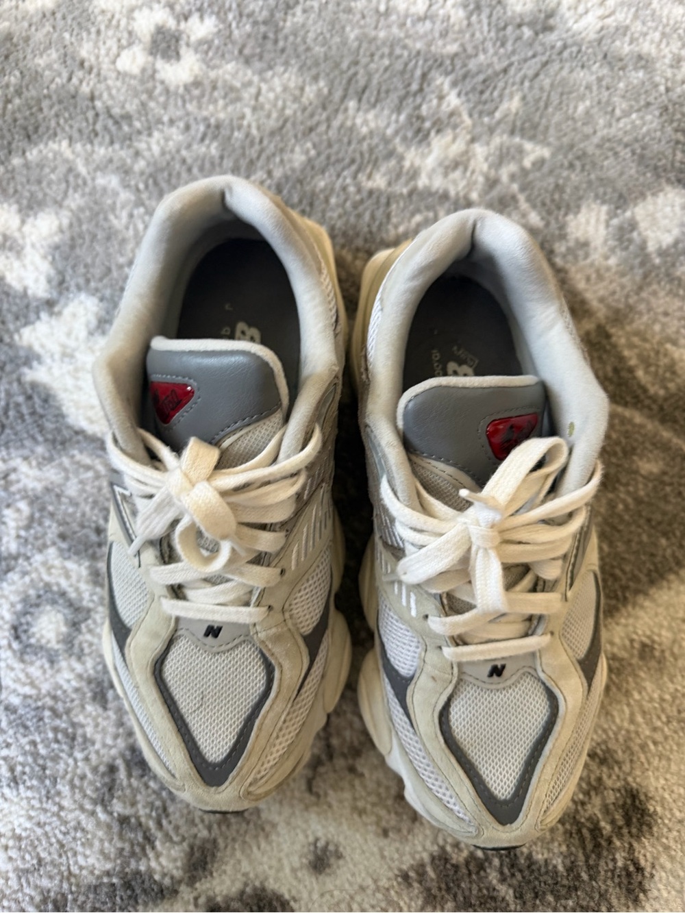 New Balance Women's Gray and White Athletic Sneakers